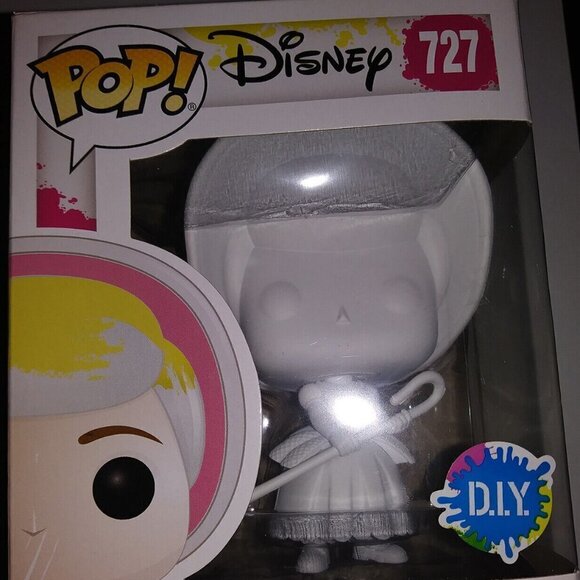 FUNKO POP! DIY Disney Toy Story Bo Peep 727 Vinyl Figure Paint Your Own Pixar - Picture 1 of 14